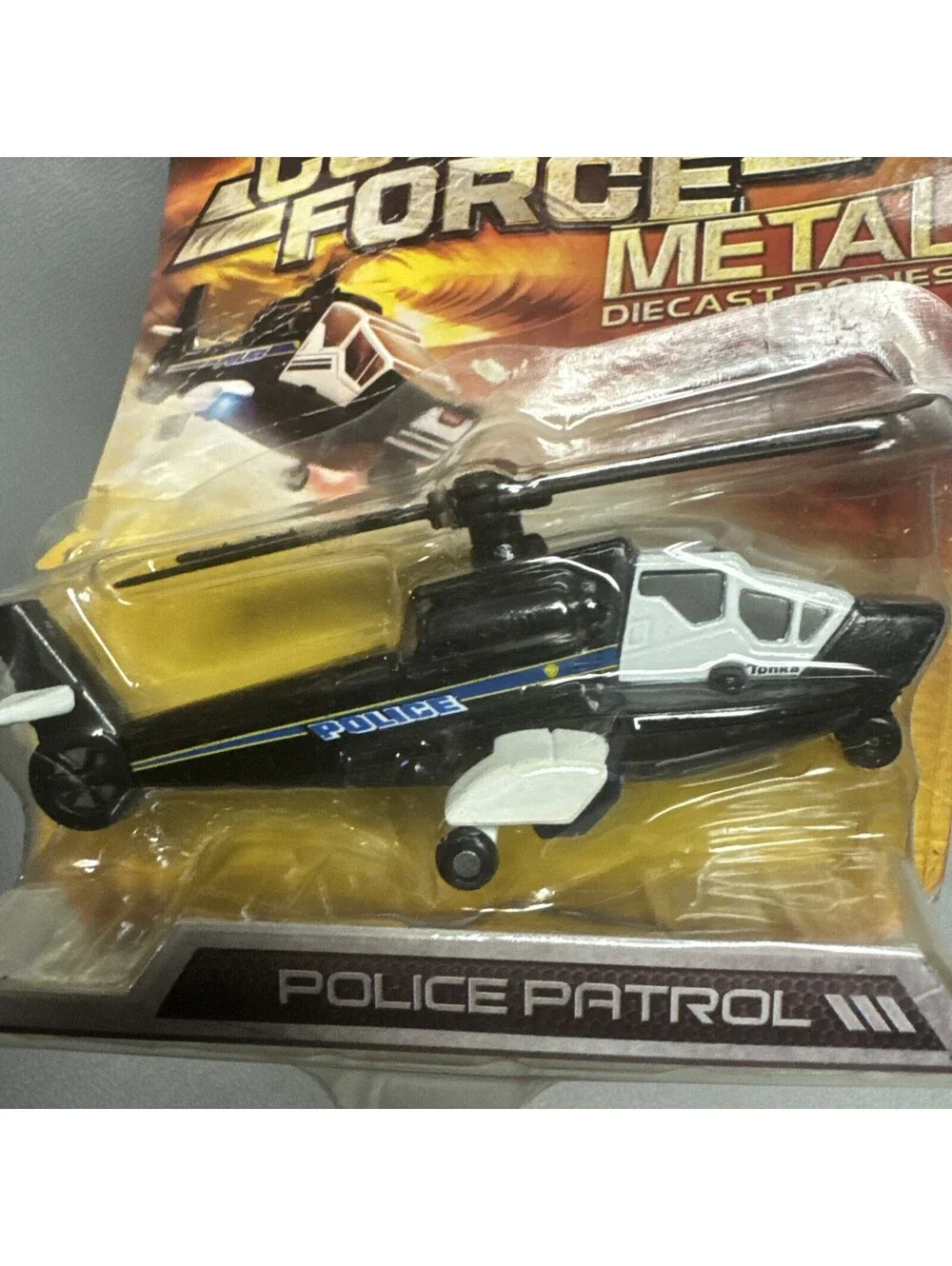 Tonka Metal Helicopters Lot Of 3 Copter Force 1/64 Police Fire Disaster Not Mint
